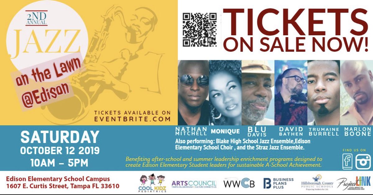 EdisonTampa's tweet photo. Join us this Saturday!! Purchase your tickets now! @AchievementSch @HCPSCommunity https://t.co/WBNaTlRINr https://t.co/xbZt4lm3dS