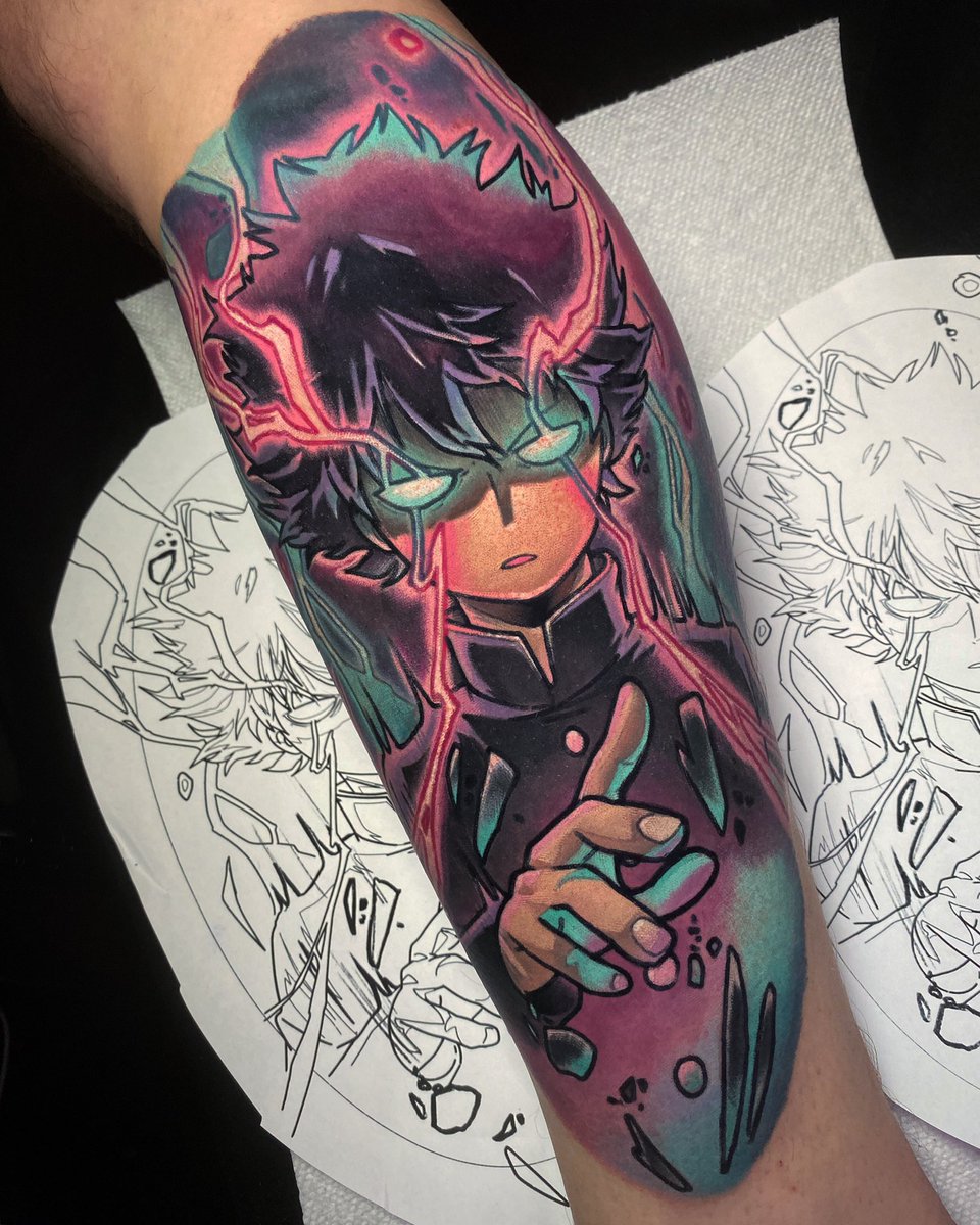 Healed mob tattoo I got last month  rMobpsycho100