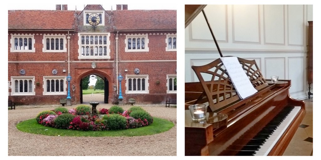 It was great to play the piano in the Grand Salon at Gosfield Hall for a wedding reception yesterday. Congratulations to the newlyweds. #weddinginspiration