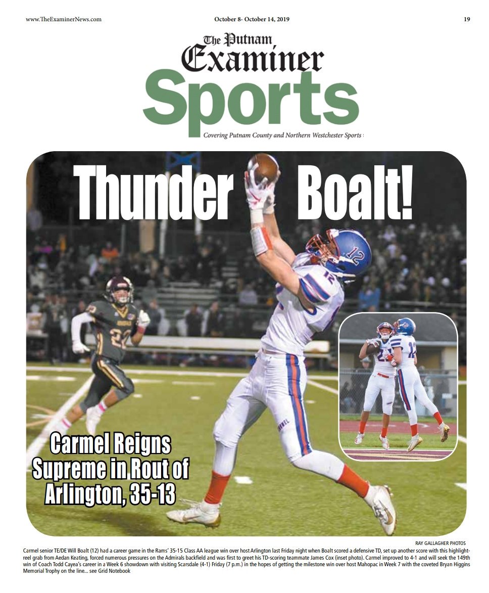 Ok so this better find a place on <a href="/CCSD_Athletics/">CCSD Athletics</a> A.T. Pat McGinn's #WallofFame cuz <a href="/ExaminerMedia/">Examiner Media</a> has much luv &amp; respect for <a href="/CarmelRams/">Carmel Rams</a> on newsstands tomorrow grab a stack <a href="/realwillboalt/">Will Boalt</a> &amp; <a href="/CarmelCrazies_/">RAM NATION</a>