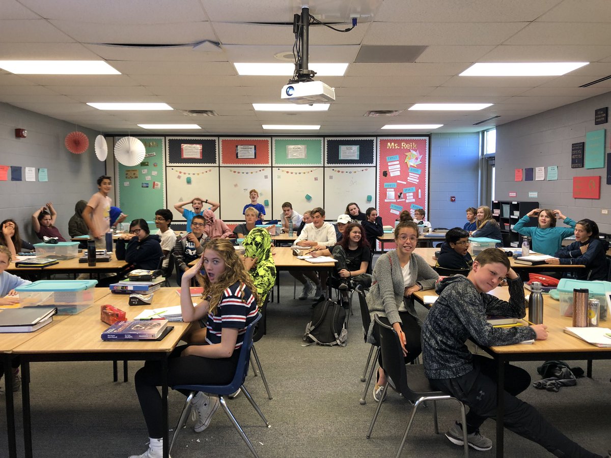 MsReikMath's tweet photo. Uh-oh! I just proved 2=1! We either broke Math, or we need to find the error! Throse are the looks of fear/disbelief 😲! #smscompass https://t.co/dK5tP2ZnFW