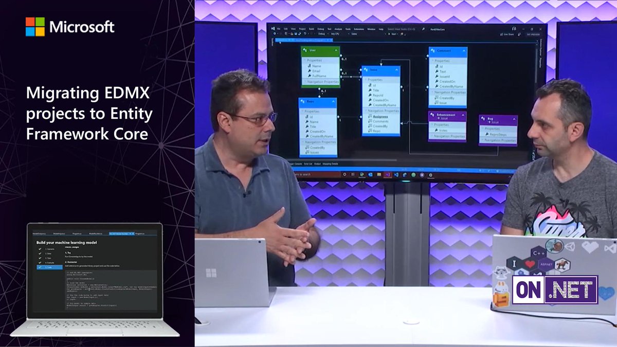 Join us for another episode of #OnDotNet, where we'll give a thorough walkthrough of porting an Entity Framework EDMX model over to Entity Framework Core. Watch: http://msft.social/GrSOaK