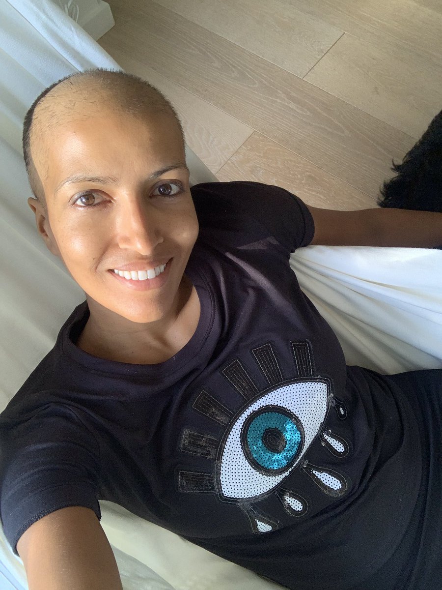 Leila Janah (@leila_c) on Twitter photo Quick update from cancerland:
chemo sucks
wigs are more fun than I thought
and my m-team @Samasource & the doctors & nurses at @sloan_kettering all have a spot in The Good Place (which I also binge-watched; 🙏🏽 for the moral philosophy refresher <a href="/nbcthegoodplace/">The Good Place is taking it sleazy</a>!) Quick update from cancerland:
chemo sucks
wigs are more fun than I thought
and my m-team @Samasource & the doctors & nurses at @sloan_kettering all have a spot in The Good Place (which I also binge-watched; 🙏🏽 for the moral philosophy refresher <a href="/nbcthegoodplace/">The Good Place is taking it sleazy</a>!)