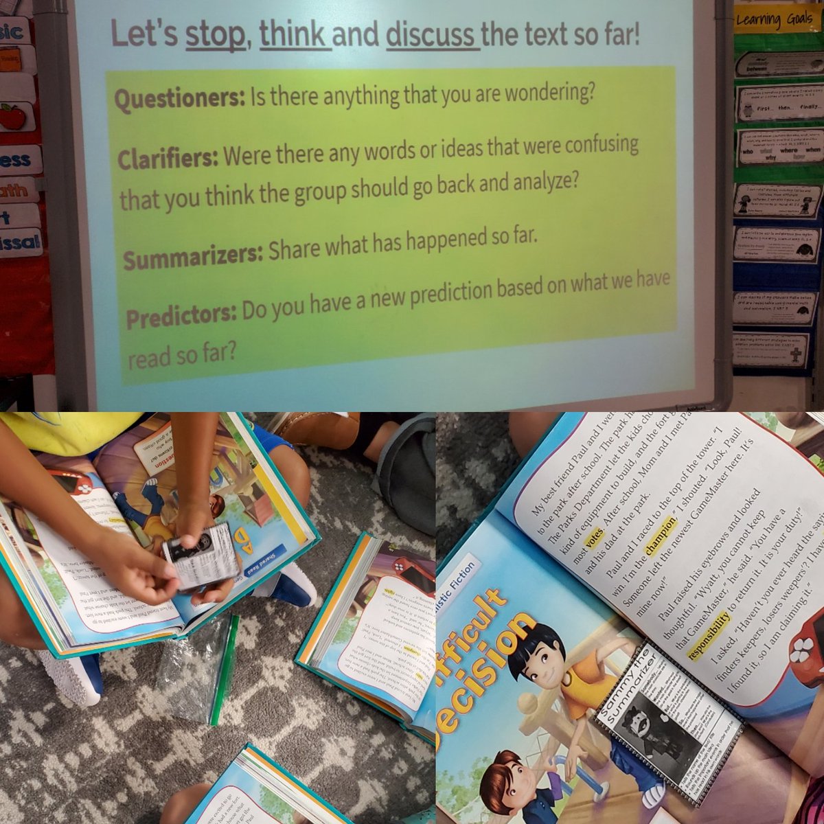 Student led discussions during reading today brought about deep thinking, questioning and a greater understanding of the text! #reciprocalteaching #FCPSela