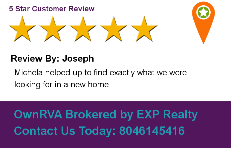 ownrva's tweet photo. Review By: Joseph Michela helped up to find exactly what we were looking for in a new home. https://t.co/lX7DNVcS17