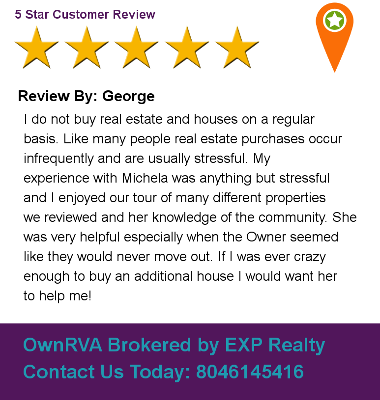 ownrva's tweet photo. Review By: George I do not buy real estate and houses on a regular basis. Like many people real estate purchases occ https://t.co/i9JWsFrW7q