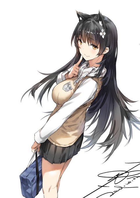 95式 純白畢業 #少女前線 #少女前线 #ドールズフロントライン #QBZ-95(ドールズフロントライン) #獸耳 #制服  