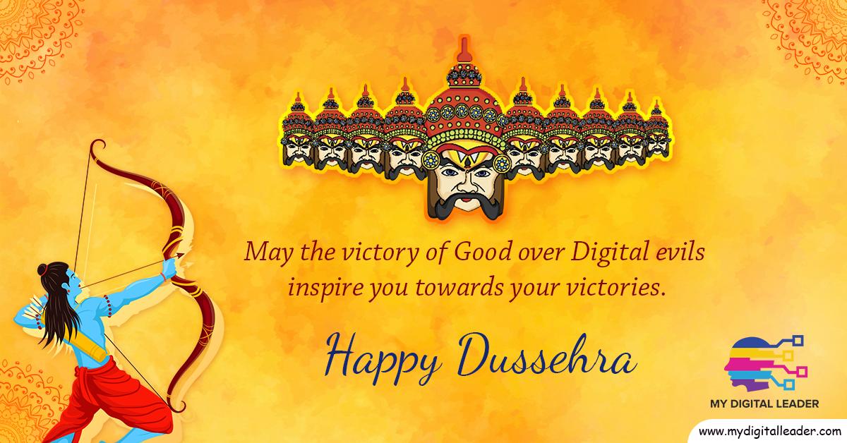 This Dussehra , Let’s kill the Digital Devils! 
 #HappyDussehra #DigitalMarketing #DigitalMarketingservices #mydigitalleader 
Visit : mydigitalleader.com