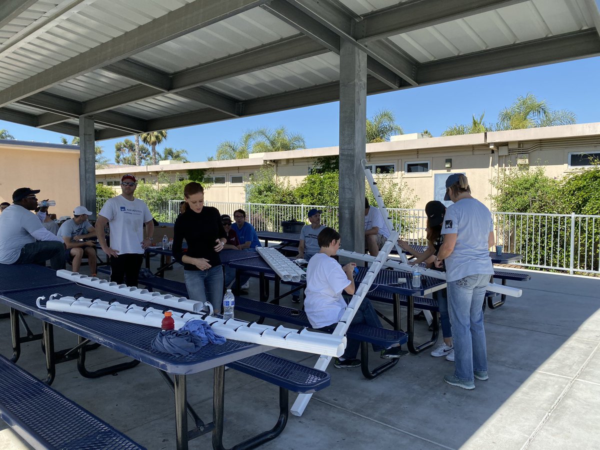 FeasterCharter's tweet photo. So grateful to @AXA for coming on campus today to volunteer in our #FeasterFarm areas! So grateful for your time and your generous donation to our athletics teams! #feasterlearns @CVESDNews πΈ: Mr. Fraser https://t.co/9bjdf3FeaG