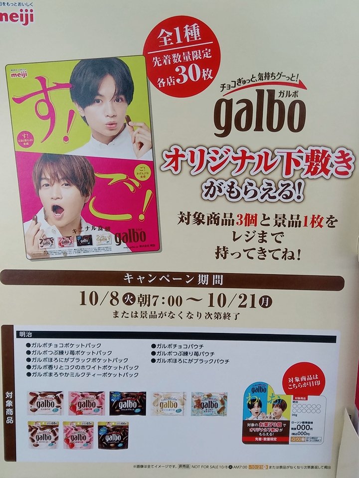 ガルボ ふ まけん 下敷き