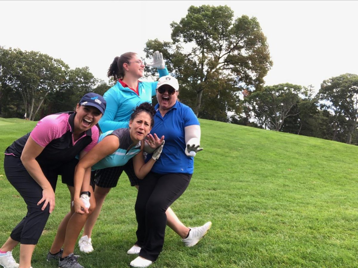 DMSdesignllc's tweet photo. Lots of laughs when #dmsdesign's Lorie Skolski teamed w/ Tracey Hartford @WindoverCM Amy Blomeke @SanbornHead Julie Nasser @MPA_Boston at @CREWBoston's annual #Charity #Golf Tournament. #womeninarchitecture #womenindesign #womeninconstruction #womeninengineering#womeninbusiness https://t.co/xyRBySgbhA