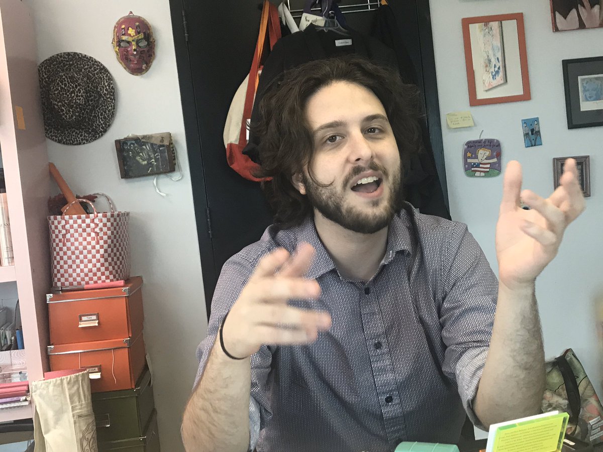 thisjfplife's tweet photo. New investigative fellow @nickjudin likes to pitch stories with his hands. Go read the piece he did last week with @DonnerKay on Ukraine/Russia/Saudi connections to Mississippi-born lobbyists. https://t.co/5JNYIrQmaM https://t.co/MDB8vtsUG3