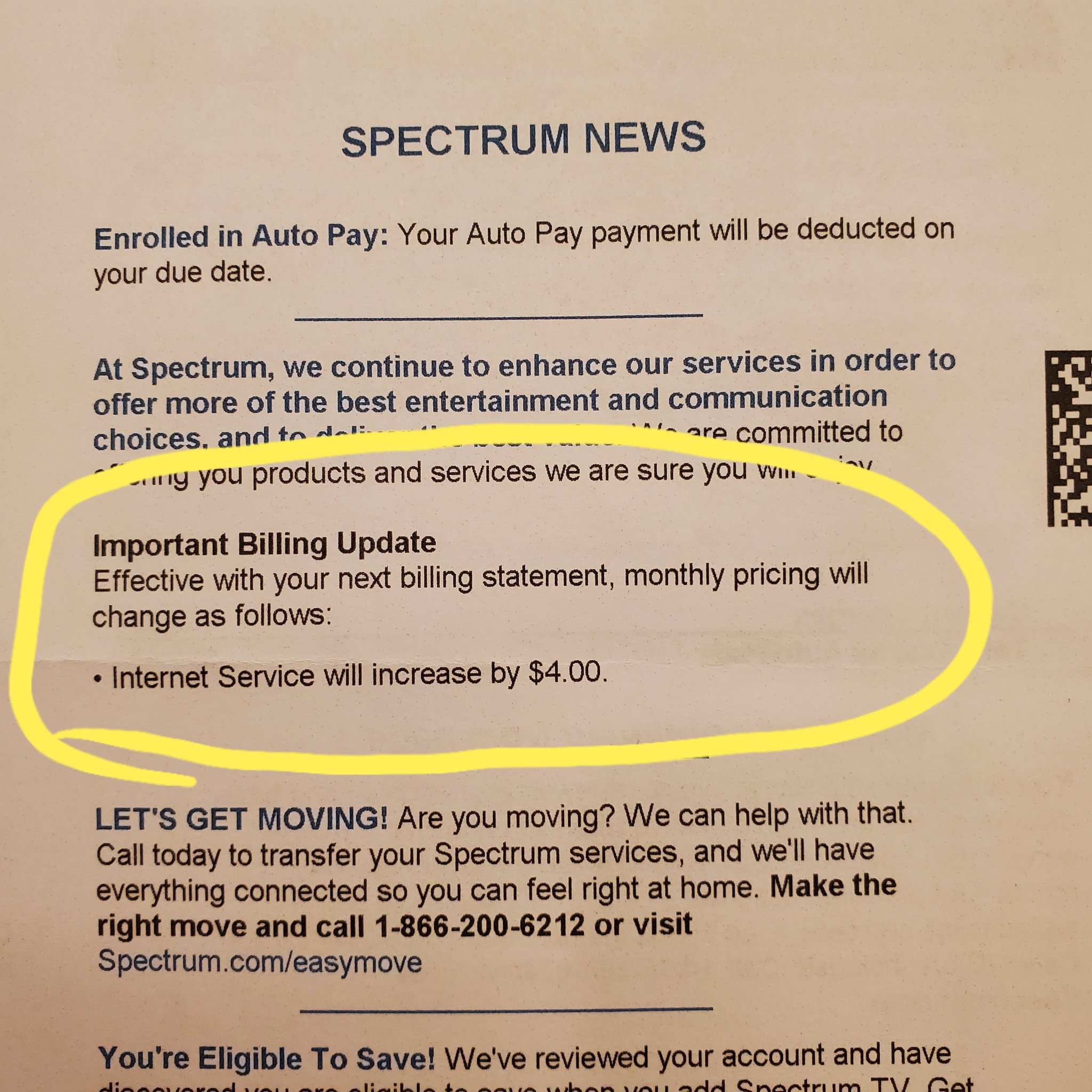 Can I Transfer Spectrum Service to Another Person  