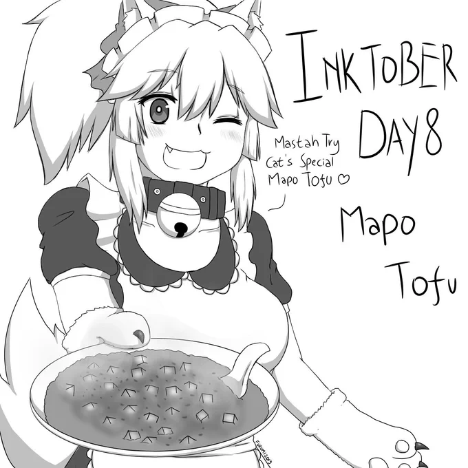 FGO Inktober Day 8: Mapo Tofu
#タマモキャット #キャス狐 