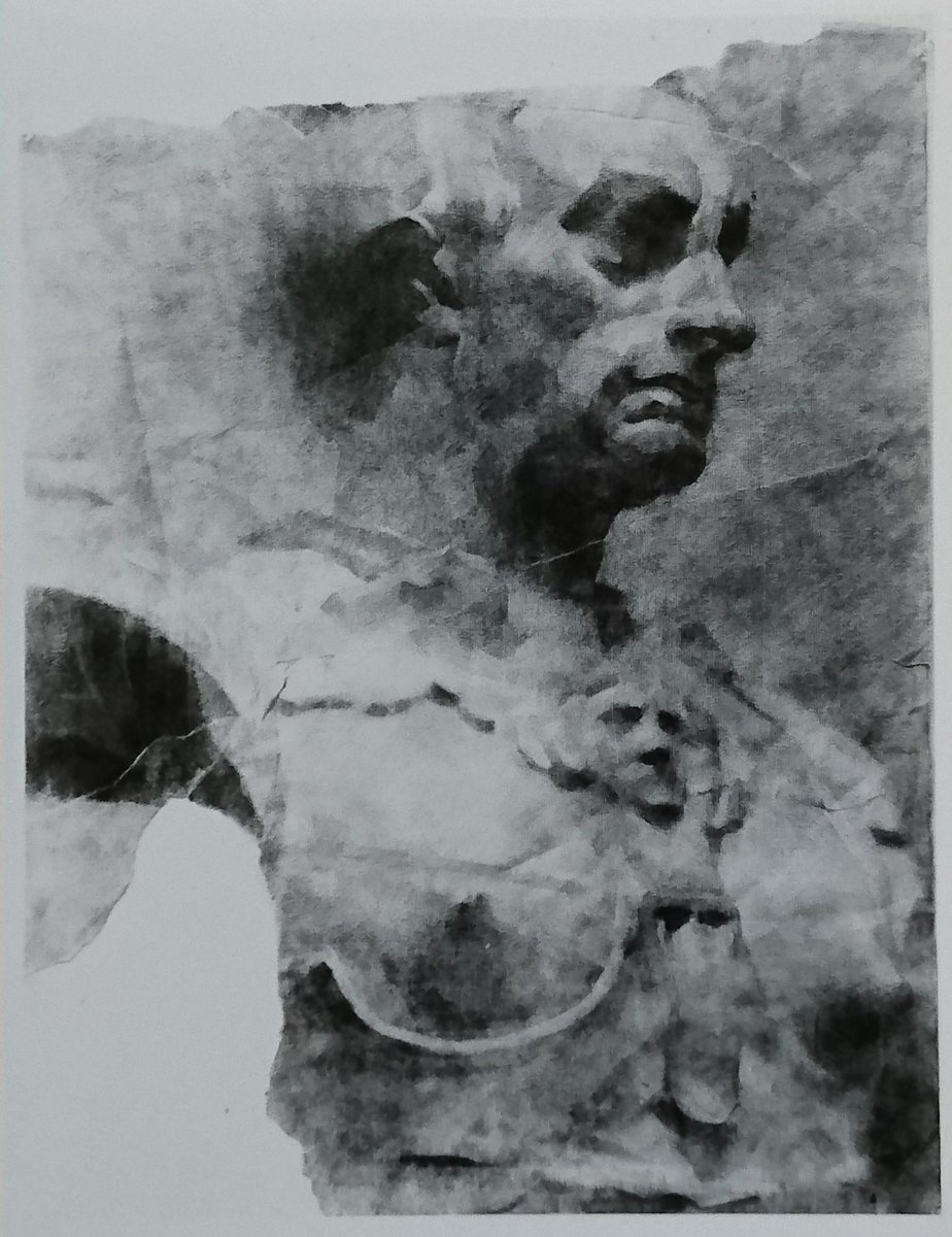 制作年(秘密) 木炭紙に木炭 浪人の時の絵は殆ど捨てましたが、これは裏