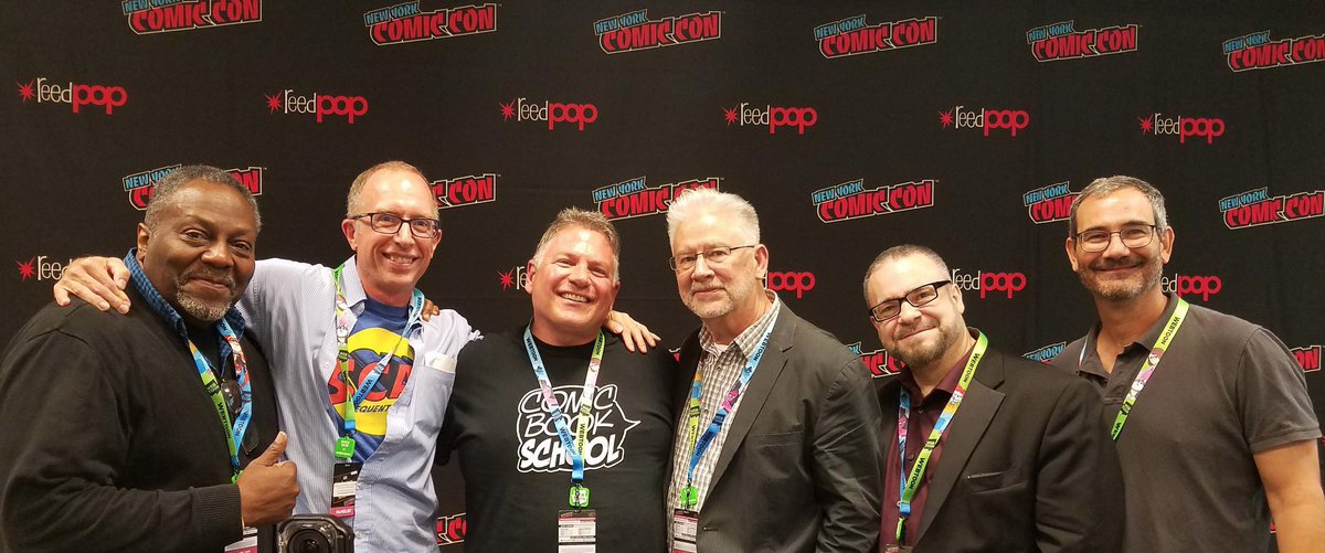 pqcomics's tweet photo. Thanks again @BuddyScalera @ComicBookSchool @reedpop
for the opportunity so speak at the comic educator panel with these fine folks last Friday. Everybody go make some #comics! #nycc
#nycc2019 #makecomics #teachcomics #scadatl https://t.co/jK4oNw2tHz