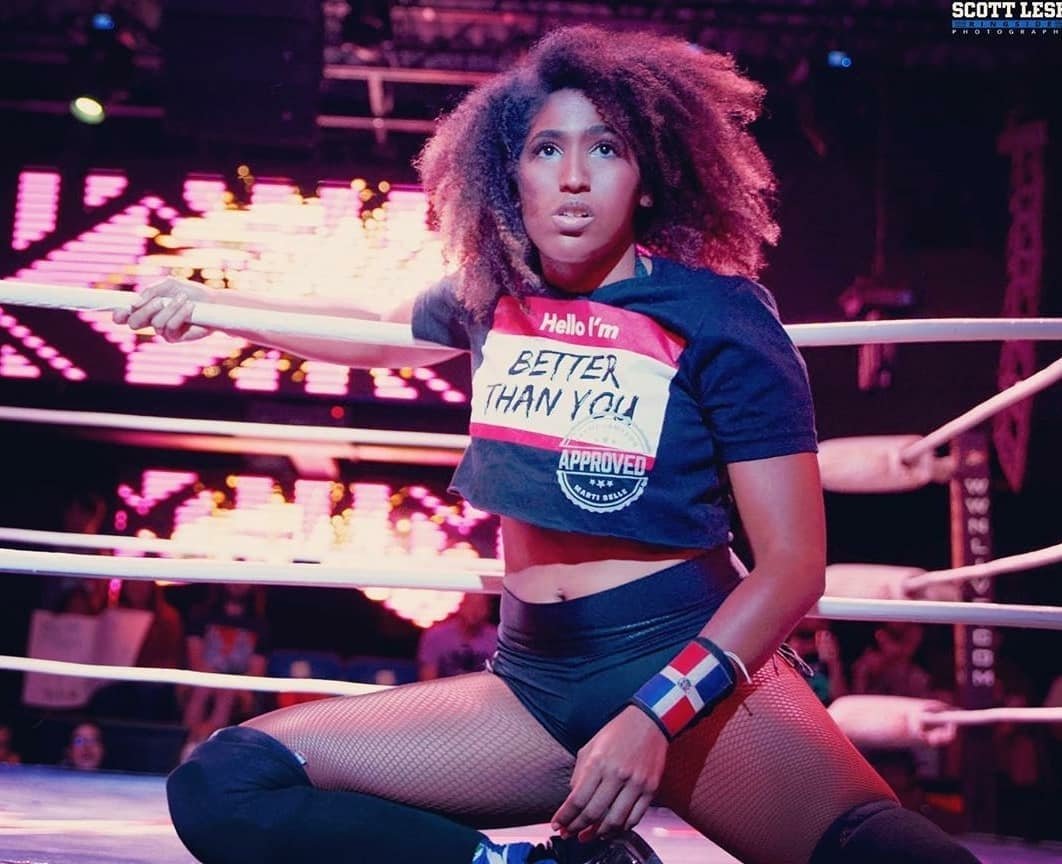 TWTtees's tweet photo. @MartiBelle ➕ @JaymeJameson
= Better Than You. Get the tee that states this truth now, only on TWT! 🙌
.
.
📸 @ScottLesh724 
#MartiBelle #DominicanDynamite #BetterThanYou #BTY  #WomensWrestling #womenwholift #fitness #TWTtees #prowrestling https://t.co/uzbBWv1uMu