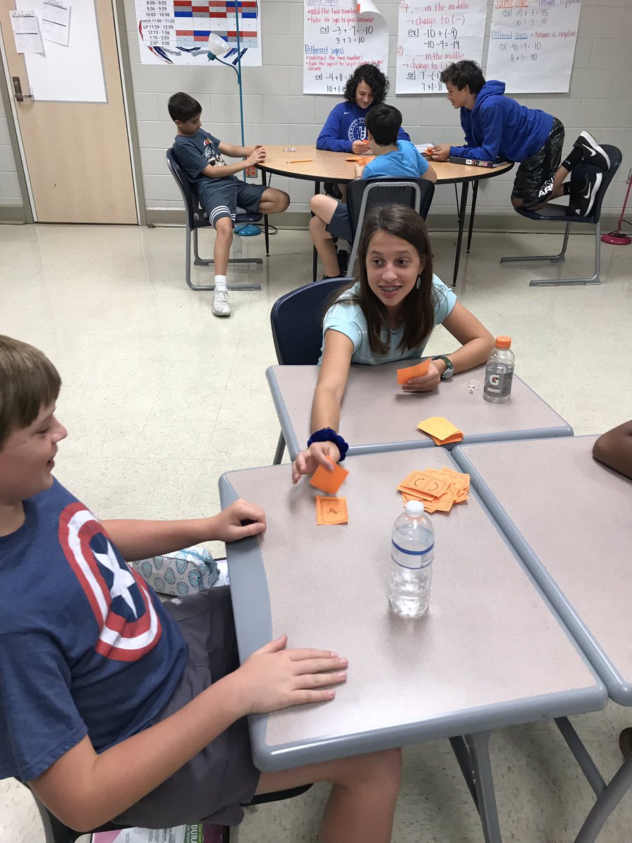 HaleyWBoyd's tweet photo. The 1st Nine Weeks is almost over...but not before we played “like terms” UNO and distributive property BINGO! #welearnasweplay #lpms #uno #bingo @LibertyParkMS @vhcschools https://t.co/lR1aDtwbOG