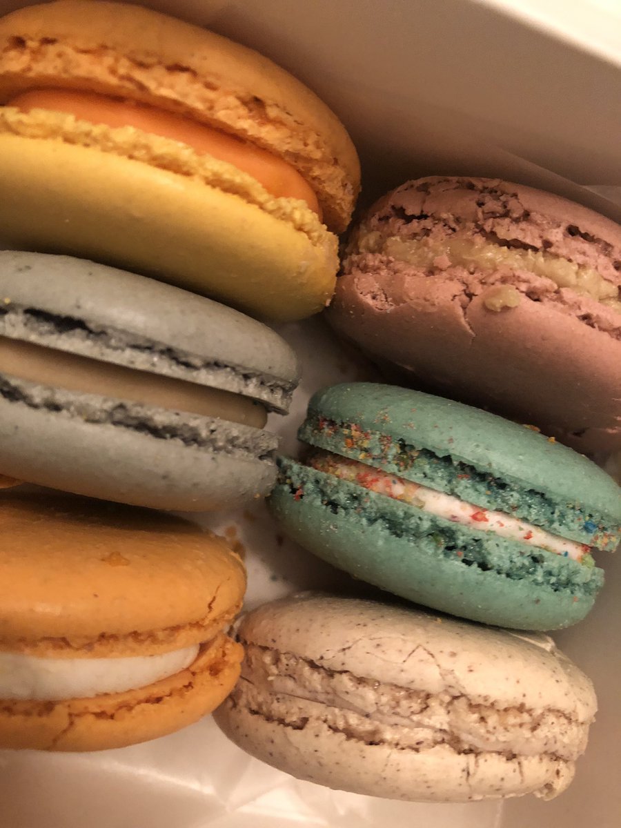 OMG!! So thrilled to finally get my hands on some of <a href="/mishsabs/">Michelle Sabadasz</a>’ homemade #macarons and my tastebuds are beyond excited!! #delicious