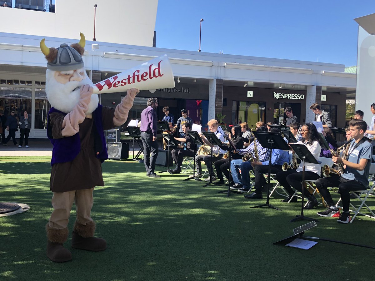 Thank you <a href="/OldOrchard/">WestfieldOldOrchard</a> for inviting Victor Viking and <a href="/NilesNorthBands/">Niles North Bands</a> To celebrate Customer Appreciation Day! We had a blast! #nnspirit