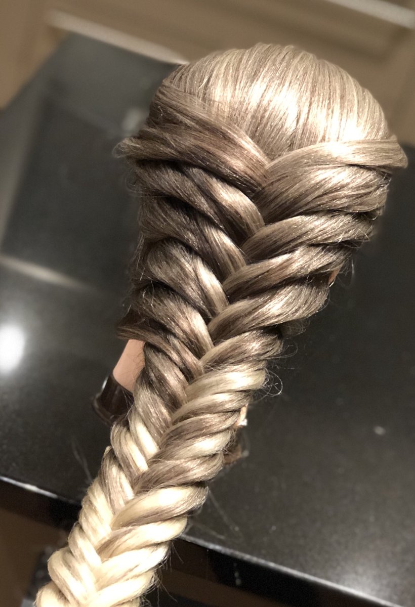 Practising #fishtailplait #fishtailbraid