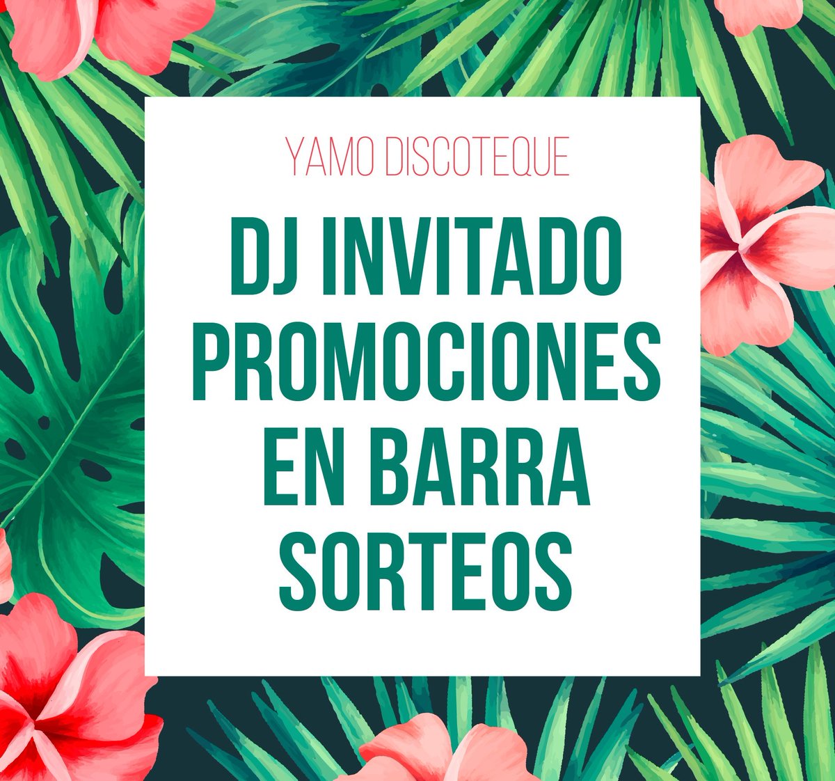 yamosuarez's tweet photo. ¡SABADO EN YAMO DISCOTEQUE!

🌺DJ INVITADO
🌼PROMOCIONES EN BARRA
🌻SORTEOS

Este SABADO volvemos con todo para que disfrutes una noche UNICA

#YamoDiscoteque #SpringFest https://t.co/9HVCC4cKYs