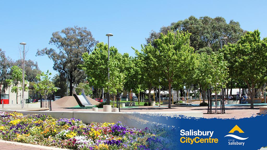 Construction of the Salisbury Community Hub is progressing ahead of the opening weekend . Outdoor works are now underway to bring the Hub to life. These include landscaping works to the playground, bricklaying surrounding the Hub and reinstatement of the grass area.