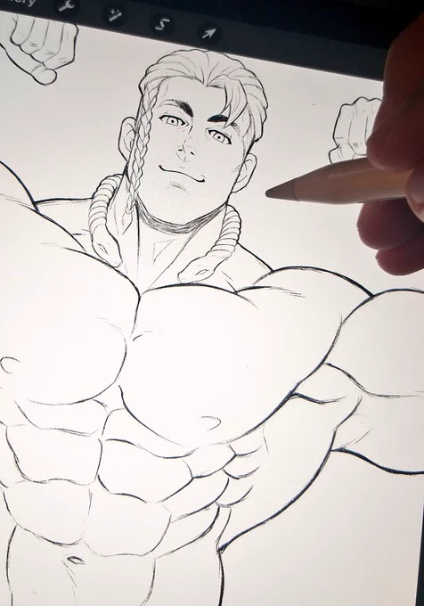 I love Procreate's inking tools ?? ✏️ 