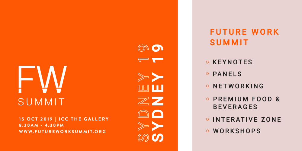 #futureworksummit | Worried about the future of work? Join us at @futurework_au and learn from diverse industry experts how to future proof your businesses and employees.

Use code FWWIRO to receive $250 off Summit Delegate Passes. Access your code here: events.humanitix.com.au/future-work-su…