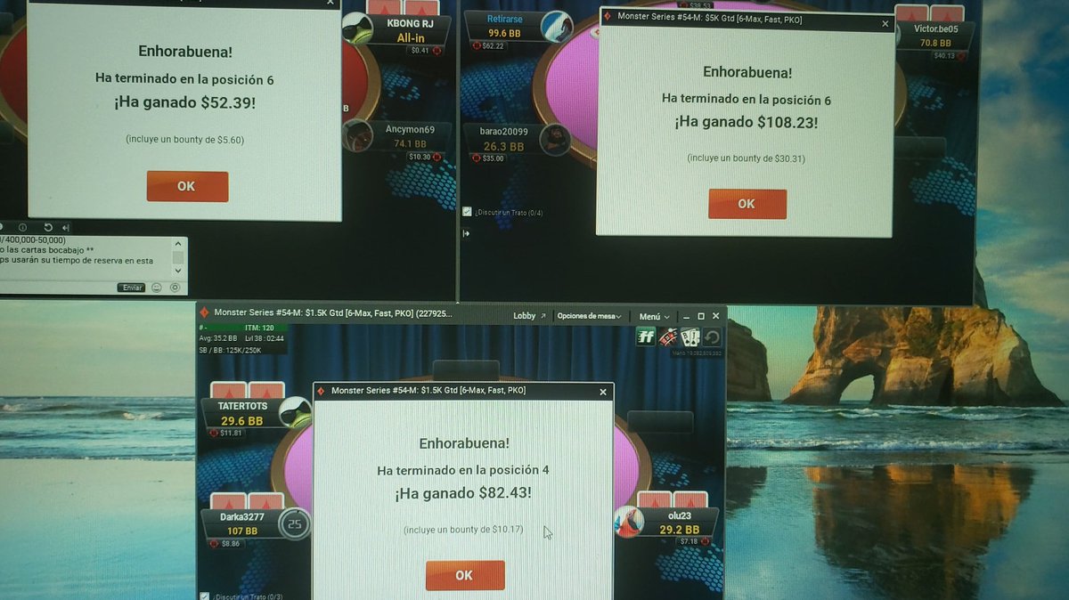 SuccesfulIsma's tweet photo. 3 #finaltables at @partypoker @partypokerlive. No title but we crush it today πͺ. Thx @RedChipPoker https://t.co/IAy6iGBJwJ