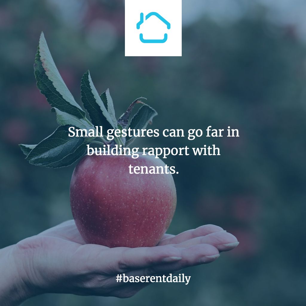 No one is immune to kindness. #baserentdaily #landlordtips
