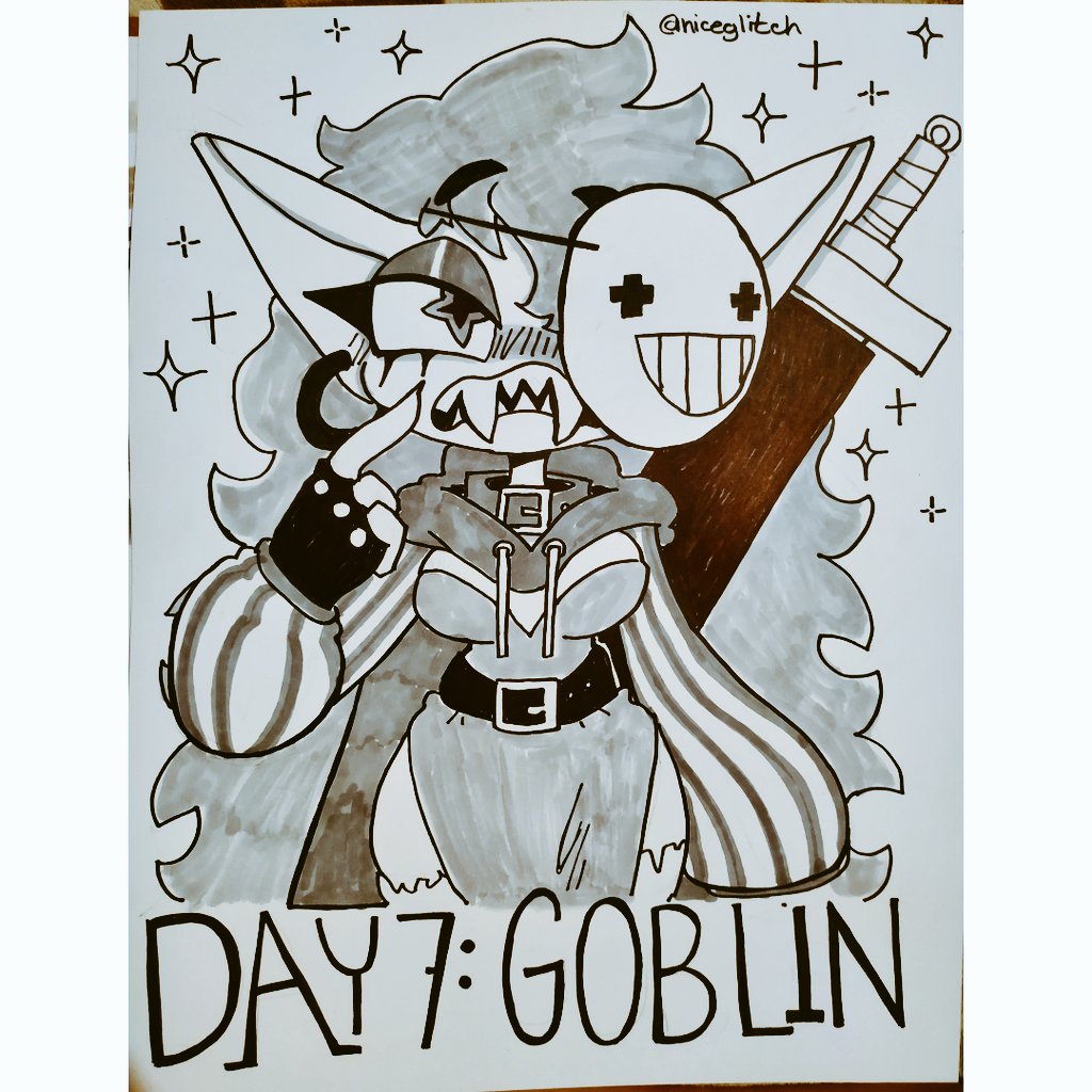 #inktober day 7: Goblin ??? #inktoberDay7 