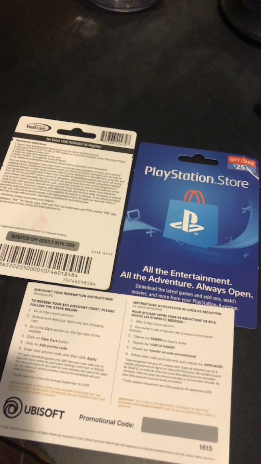 psn code 25