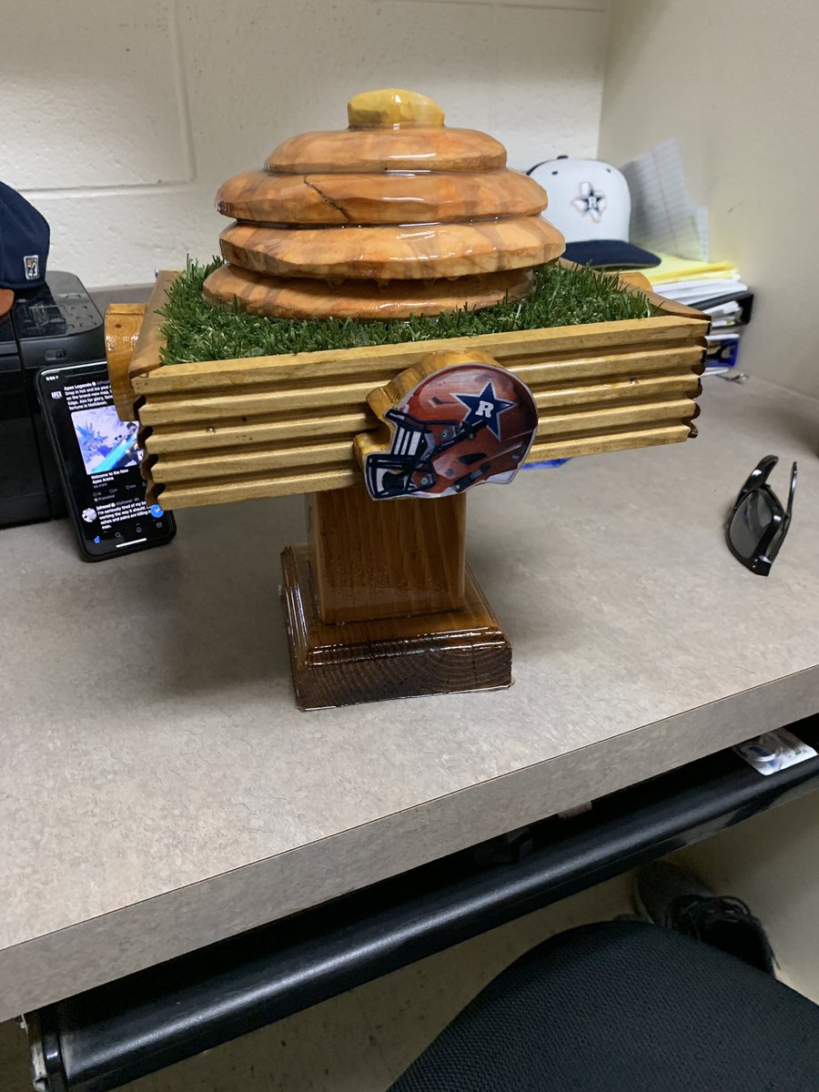 In love with our Offensive Lineman Trophy!! The work and detail on this beauty will surely get these PHAT BOYZ wanting it week in and week out!! #ServeEmUp