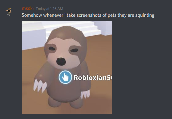 Adopt Me On Twitter Somehow Whenever I Take Screenshots Of Pets They Are Squinting From Msskr On Discord - roblox adopt me funny moments