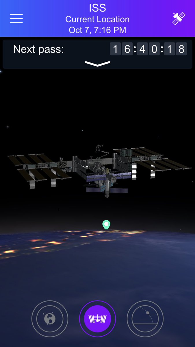 MrsOlufs's tweet photo. As I’ve been vacationing in the desert with my family, we’ve been using an app called Satellite Tracker to watch as the International Space Station flies over each night. @pennpanthers try this with you family and send me a pic! #petk12 https://t.co/PbNDkzZlJ4