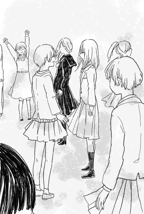 制服 #落書き 