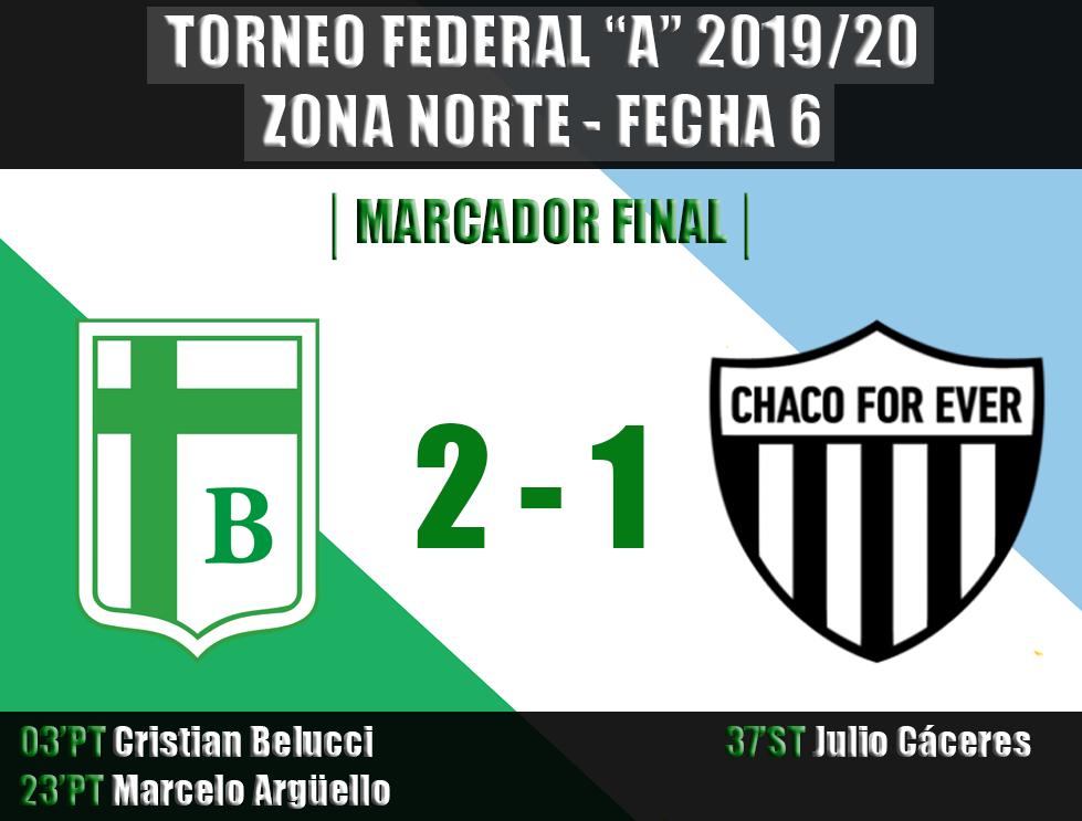 #TorneoFederalA

For Ever desperdició muchas chances y lo pagó con la derrota. Fue 1-2 ante Sportivo Belgrano en San Francisco. Ahora, el viernes ante Gimnasia (CdU).