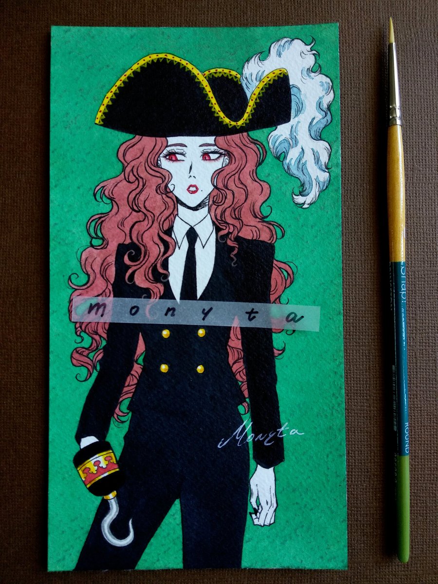 Monyta_art28's tweet photo. Hook is the badass big sister.
#ホック #ladypiratehook #手下 #villainrecruiters #disney #watercolour #monyta https://t.co/bH5sMOjmF6