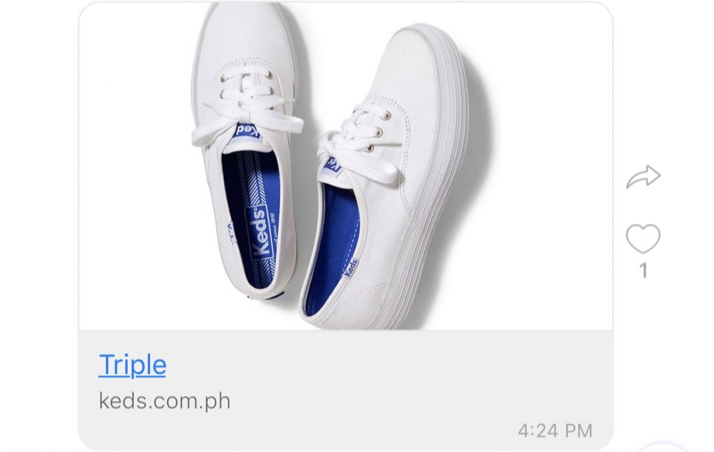 OfficialKBB's tweet photo. Here are the Keds shoes what @bernardokath wore. #KedsGirlKath https://t.co/MFERcJek0M