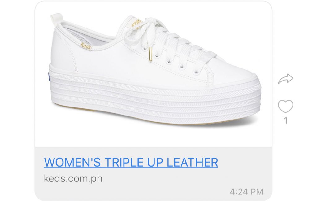 OfficialKBB's tweet photo. Here are the Keds shoes what @bernardokath wore. #KedsGirlKath https://t.co/MFERcJek0M