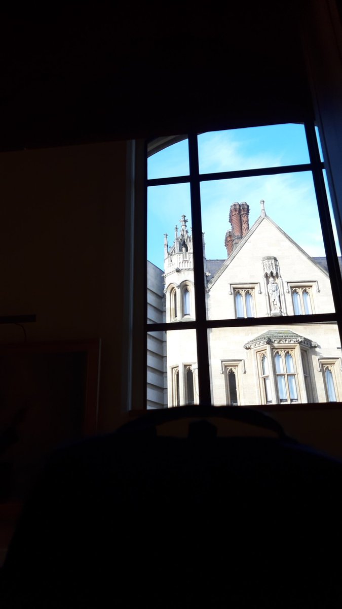 cambtweetarch's tweet photo. View from my seat in the #TaylorLibrary. Haven't received any work yet, but it might be useful to remember the contents of the papers (modules) I thought of taking before a meeting with our Director of Studies... #CambTweet https://t.co/NTAArtOclx