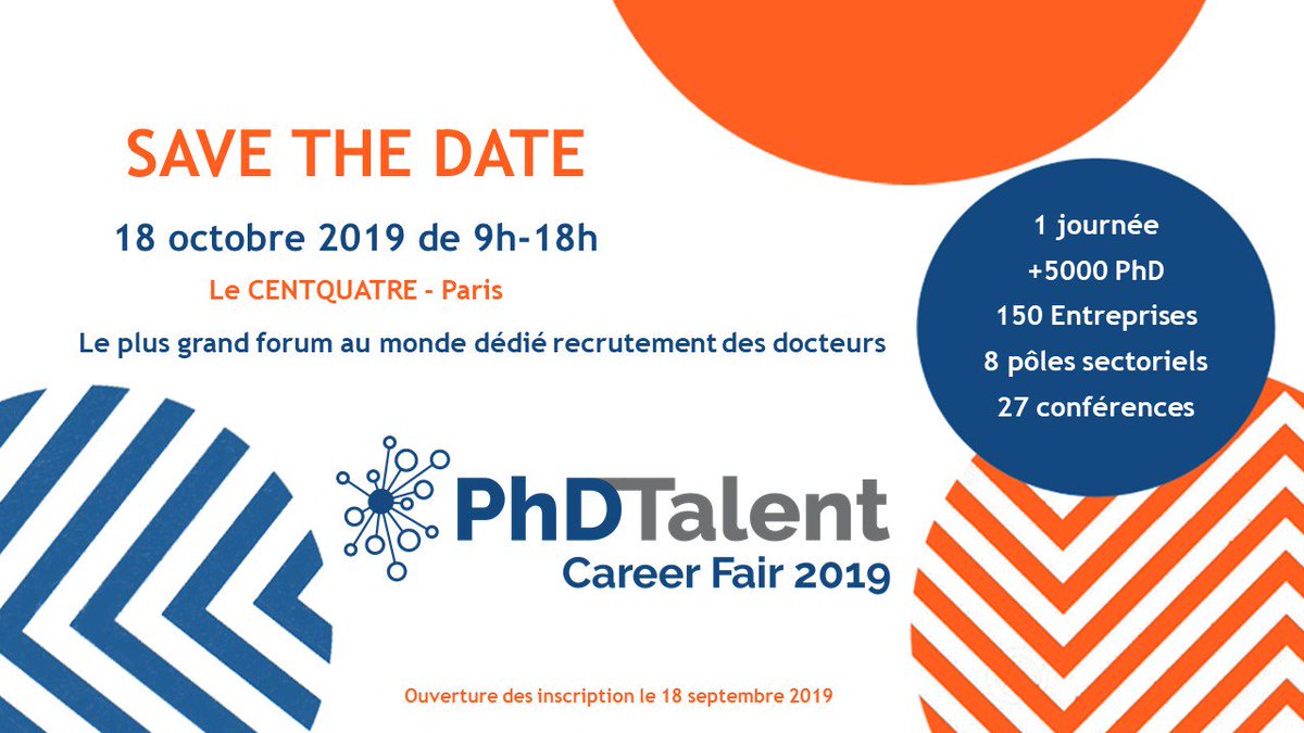 Une très belle opportunité pour les #docteurs et #doctorants de rencontrer de manière privilégiée toutes les entreprises présentes sur la salon #PhDTalent carreer fair!
docs.google.com/forms/d/e/1FAI… avec <a href="/LesCartesiens/">Les Cartésiens</a>