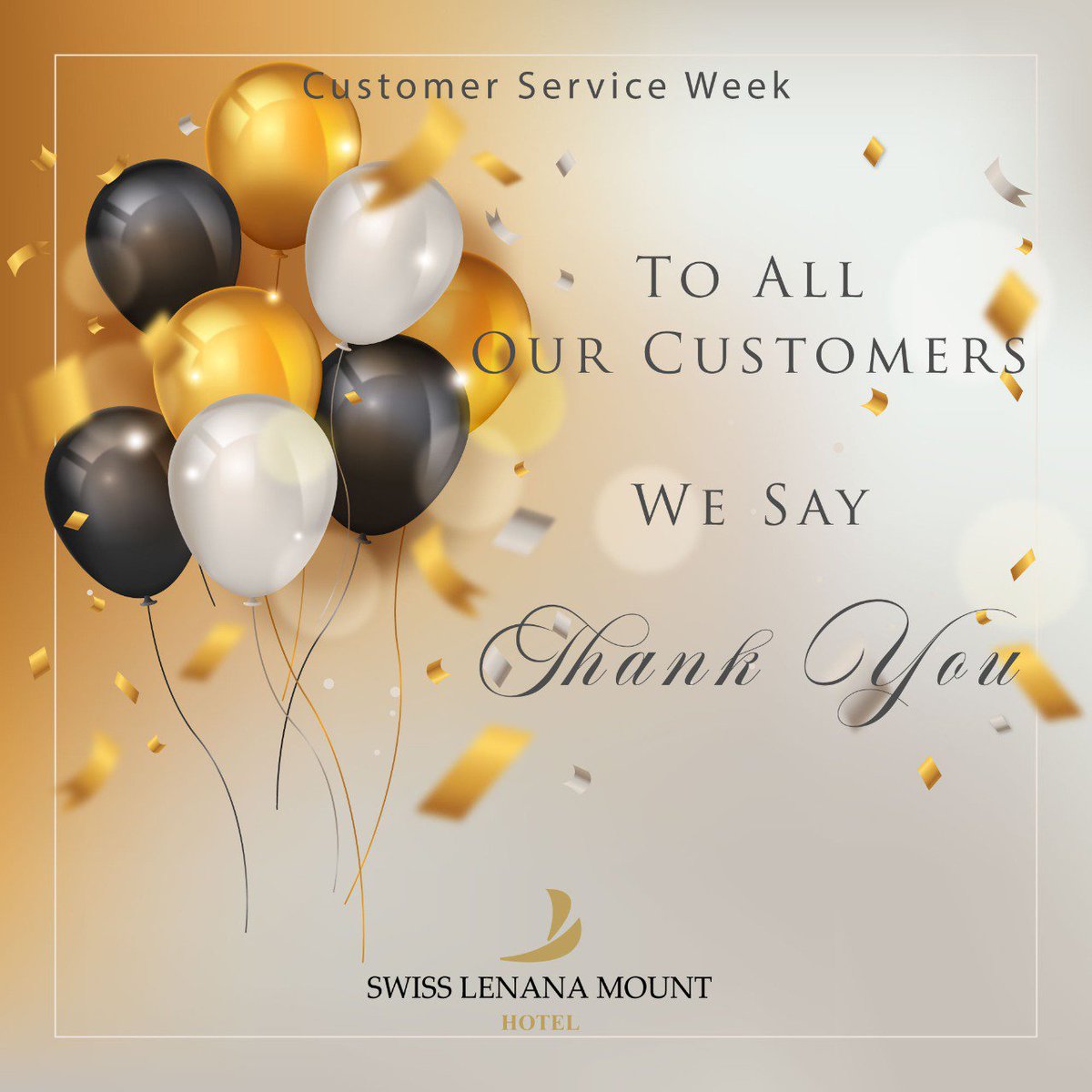 SwissLenana's tweet photo. Thank you for making Swiss Lenana Mount Hotel your second home, we appreciate you 💞

#CustomerServiceWeek https://t.co/HMNzKeVdhG