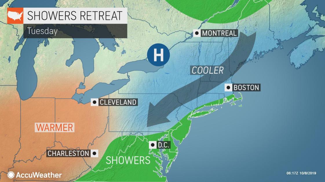 The current temperature of 40 degrees F in Watertown, New York, is 17