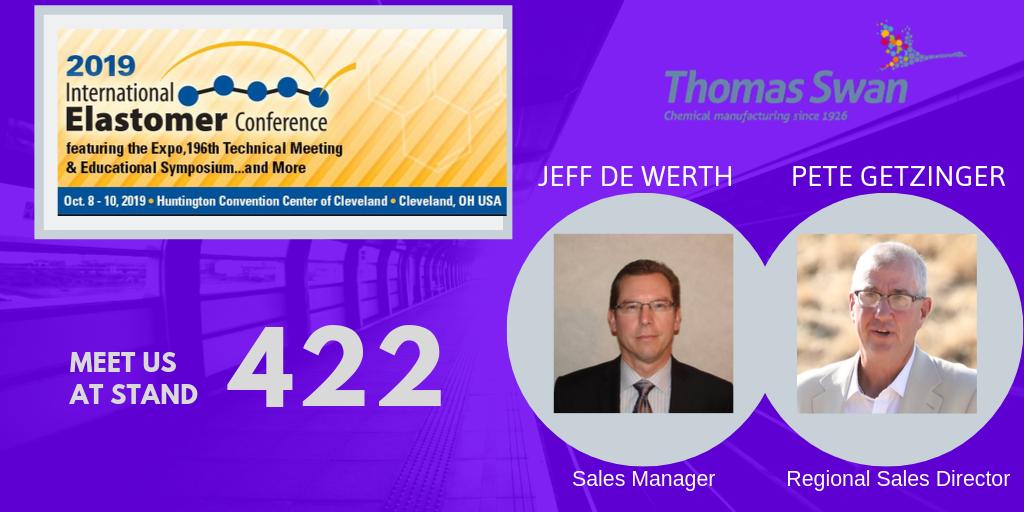 ThomasSwanChem's tweet image. Today is the first day of the International Elastomer Conference. Come and meet us at stand 422. #RubberIEC #rubber #rubberadditives #peptisers #elastomers #sci #swanchemical #thomasswan