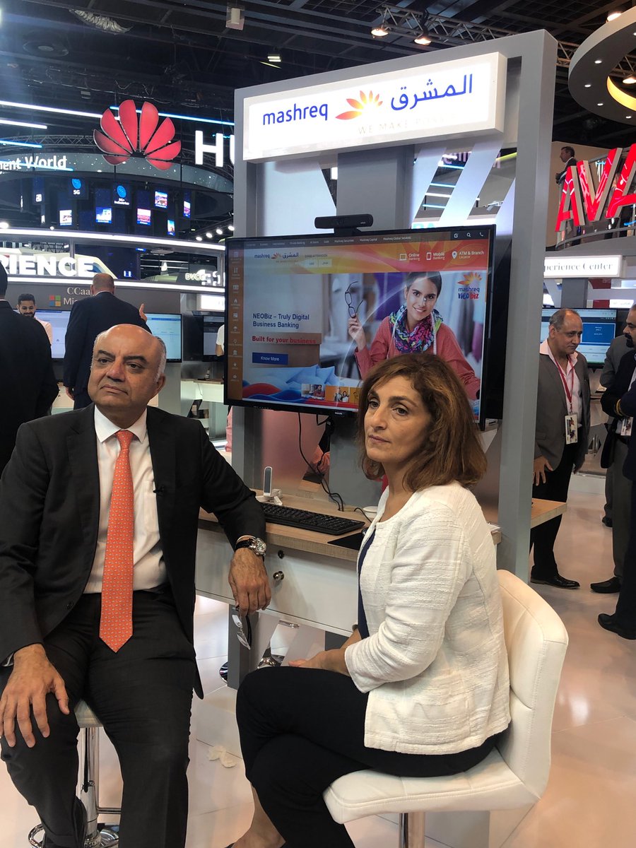 zkerravala's tweet image. #GITEX2019 #GitexTechWeek2019 ⁦@iman_ghorayeb⁩ interviewing ⁦⁦@MashreqTweets⁩ bank about the ⁦@koopidInc⁩ built mobile app ⁦@Avaya⁩ ⁦@Avaya_MEA⁩