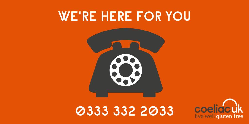 Coeliac_UK's tweet photo. On #MentalHealthAwarenessWeek let's talk about #CoeliacDisease. It can often be more than the condition. 
Please call our Helpline on 0333 332 2033. You are not alone. https://t.co/MjbqTxlu4F