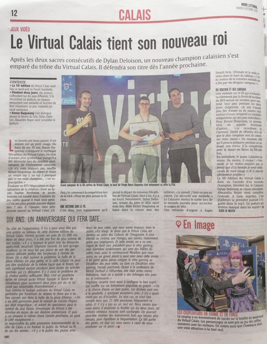 Merci <a href="/Nordlitt/">Nord Littoral</a> pour ce super article qui résume très bien le <a href="/VirtualCalais/">Virtual Calais</a> !
Et yessss je suis dedans 😍