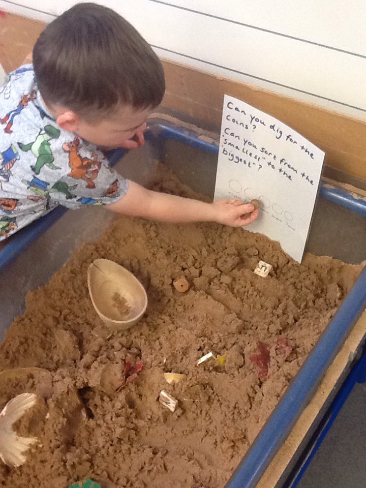 broxburn_ps's tweet photo. Yo ho me lovelies,the pirates have embarked on a treasure hunt in the ELC πβοΈβ΄ #goldcoins #findingclues #teamwork https://t.co/V7X7HyeYgq